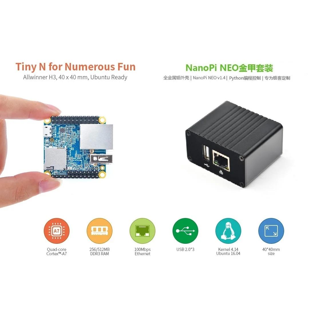 NanoPi Neo ŰƮ CNC ݼ ̽ 濭, DDR RAM  H3  Cortex-A7 1.2GHz,OpenWRT,   Ϻ DietPi, 256M, 512M